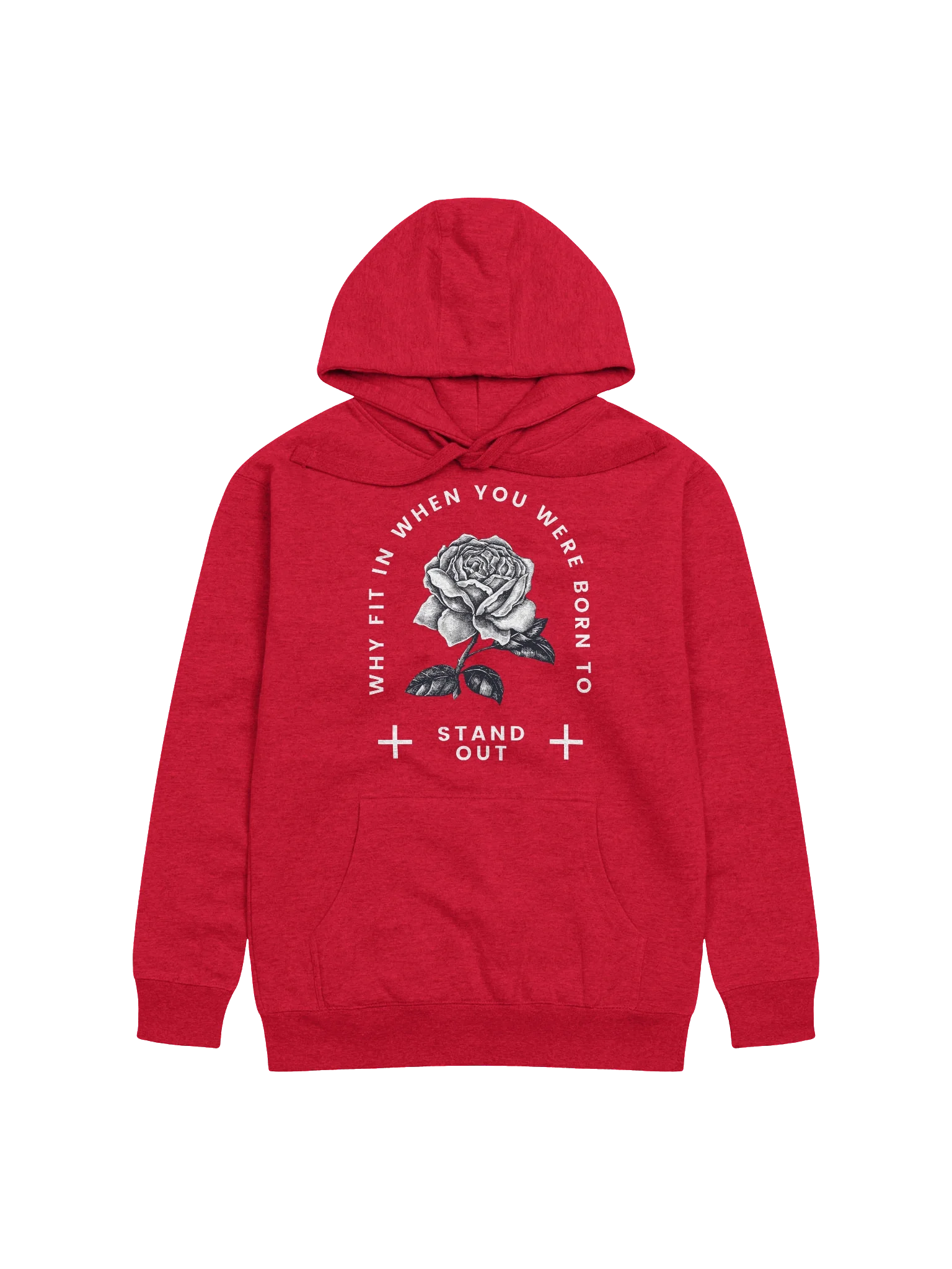 Rose Circular Text Premium Hoodie product image (1)