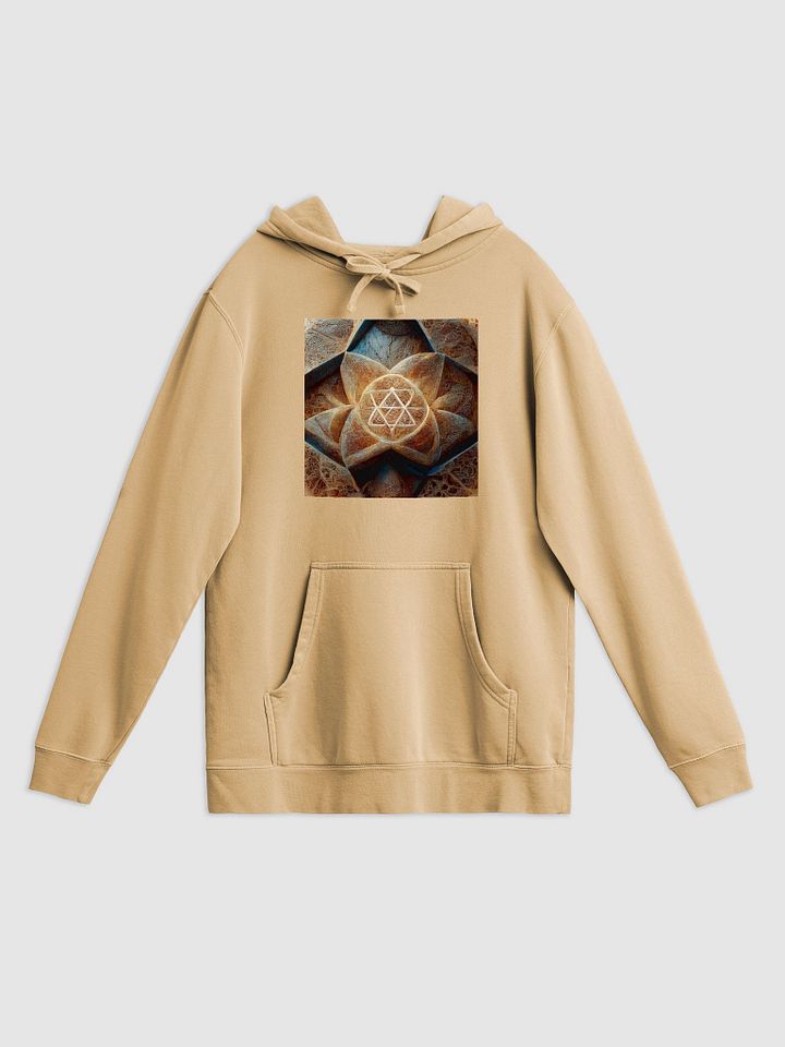 Sacred Geometry Vintage Vibes Pigment-Dyed Hoodie product image (1)