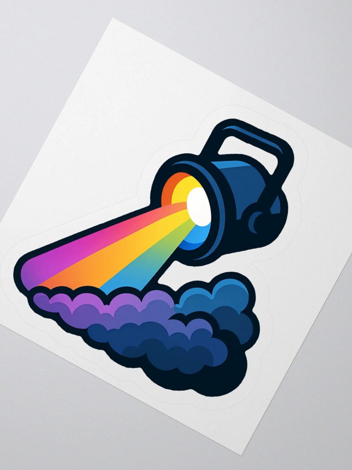 Theatrically Jerry: Rainbow Stage Light Fog Sticker product image (4)