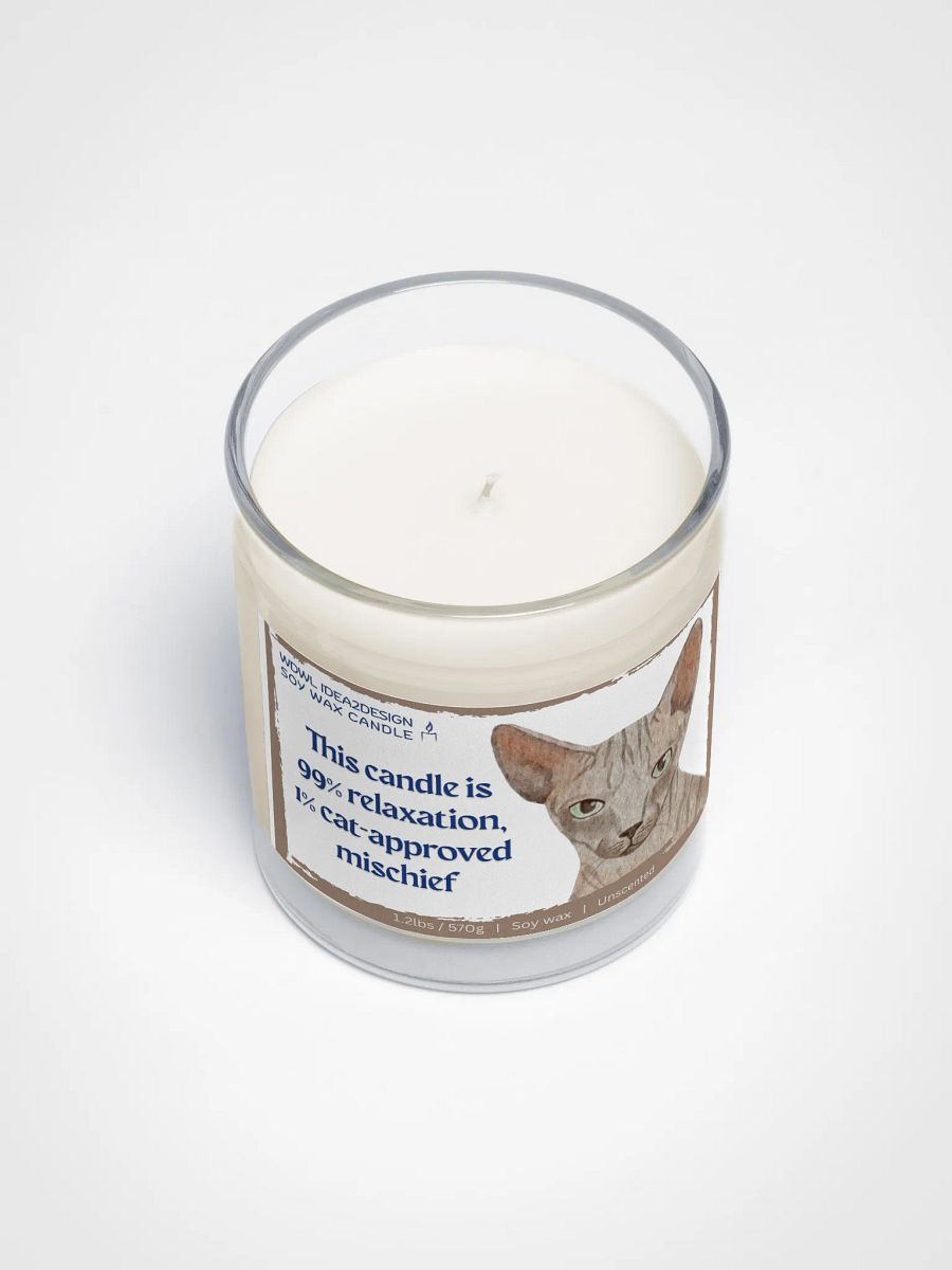 Peterbald Cat Lover Best Gift, Large Capacity, Great Value & Eco-Friendly Candle – 1.2 lbs of Pure Serenity product image (3)