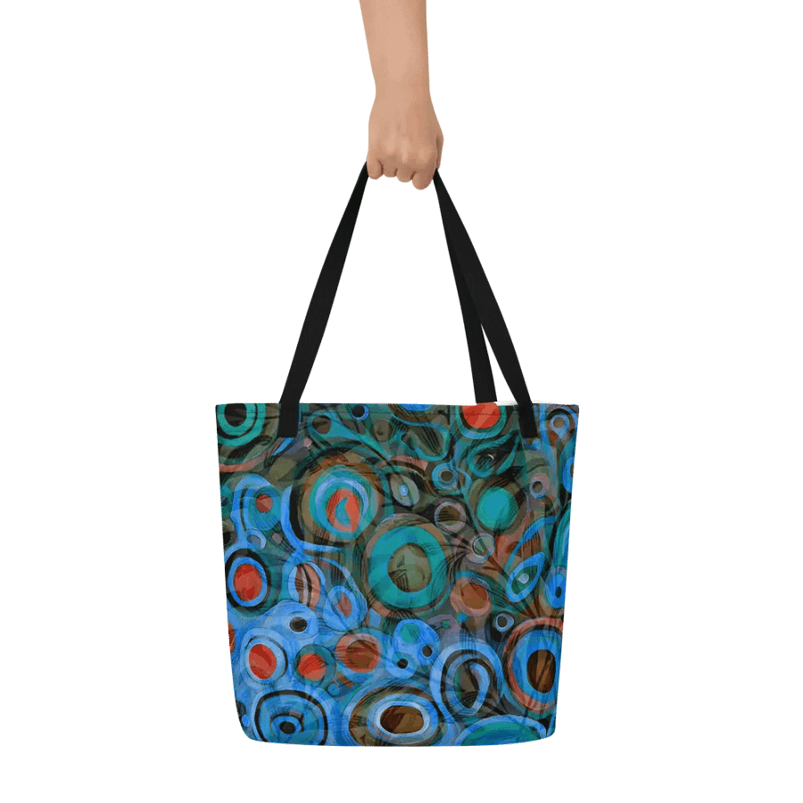 klimt inspired design all over print tote for moms dads friendsmen and ladies product image (6)