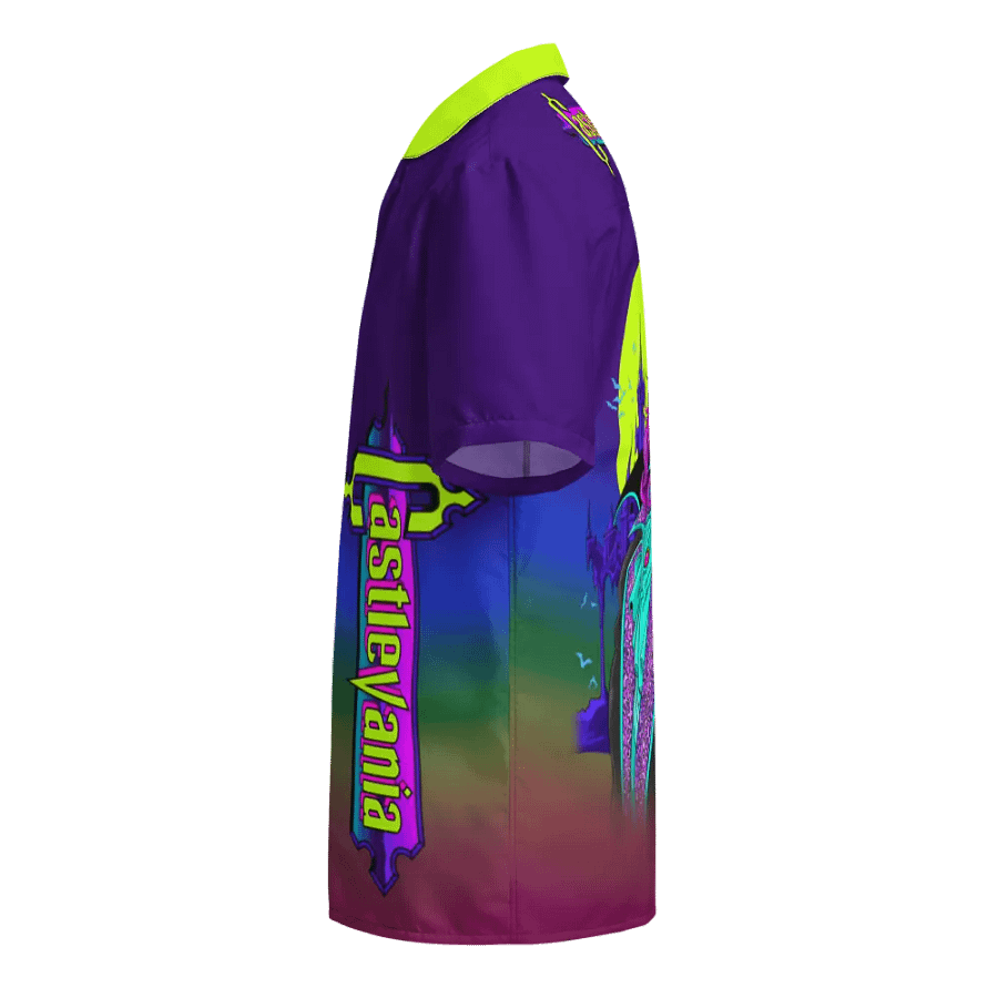 Castlevania Neon Tribute Hawaiian Button up product image (10)