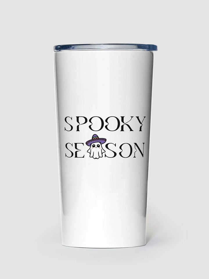 Spooky Season Sombrero Ghost White 20oz Stainless Steel Tumbler product image (1)
