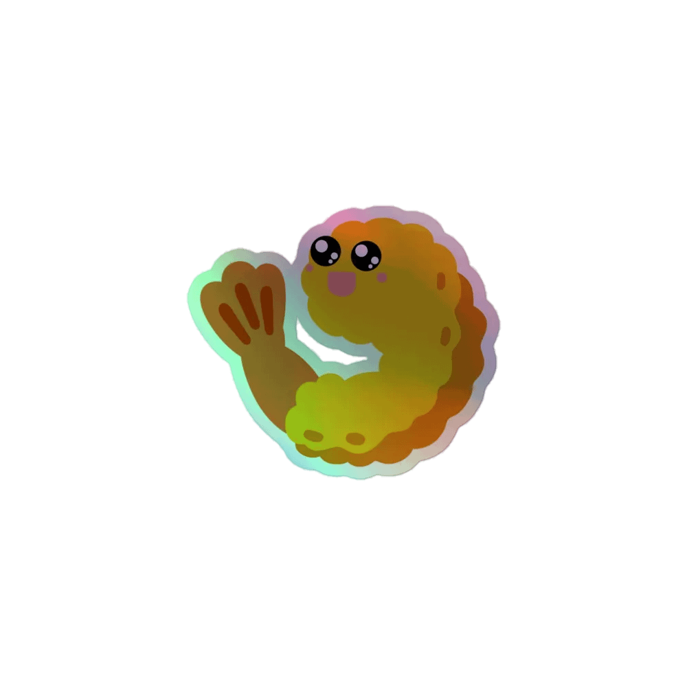 Verified Shrimp Sticker (holographic) product image (1)