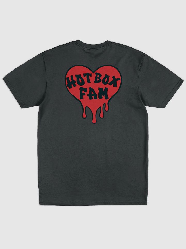 HOT BOX FAM RED LOGO ON BACK TEE product image (2)