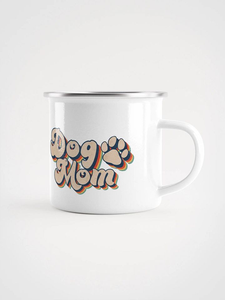 Copy of Enamel Camping Mug -Dog Mom Retro product image (1)