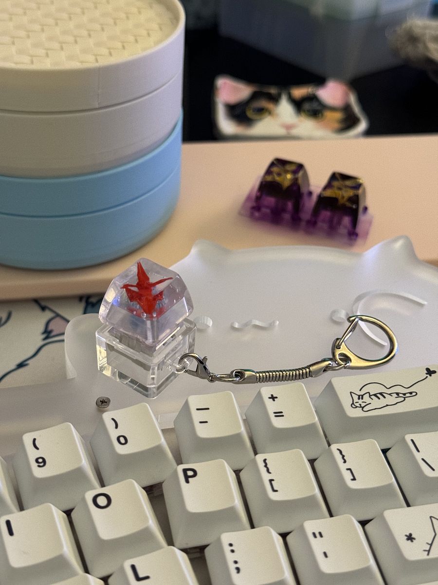Clickable Crystal Crane Keychains product image (3)