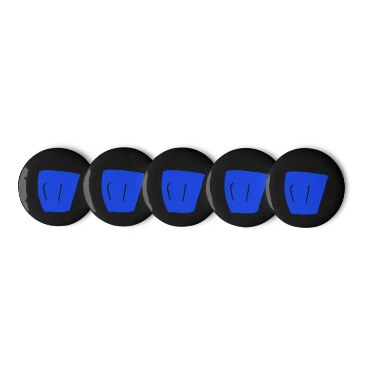 Blue Shorts Pin Button Set product image (1)