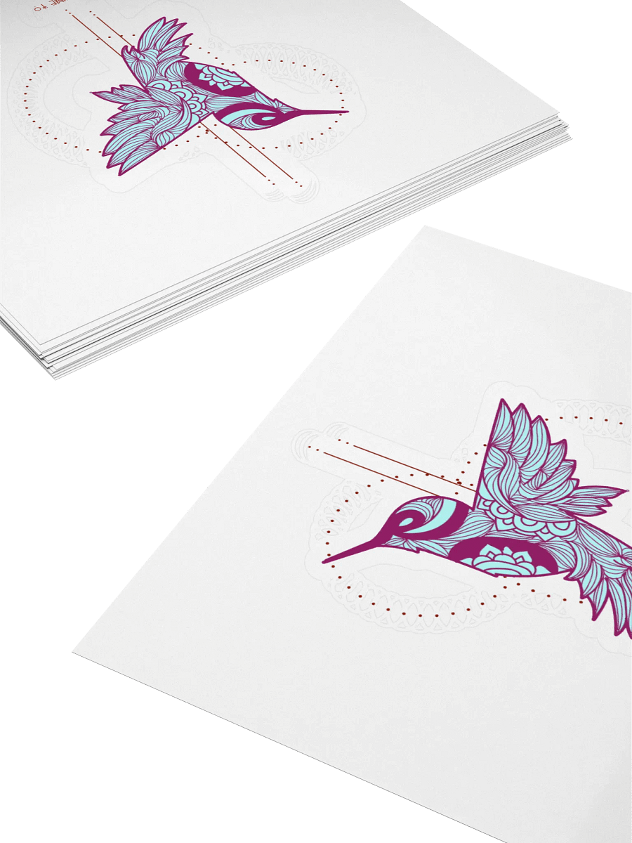 Ephemeral Art Hummingbird Sticker product image (4)