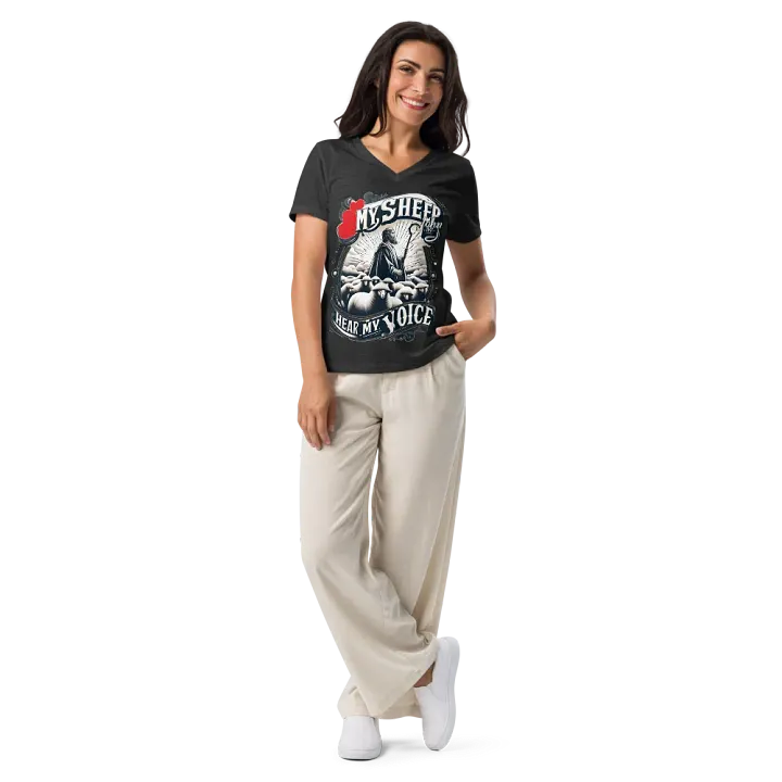 My Sheep Hear My Voice V-Neck T-Shirt product image (2)