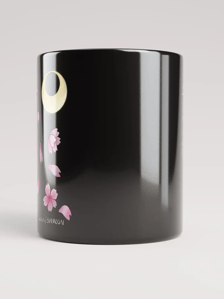 Sakura Moon black mug product image (2)