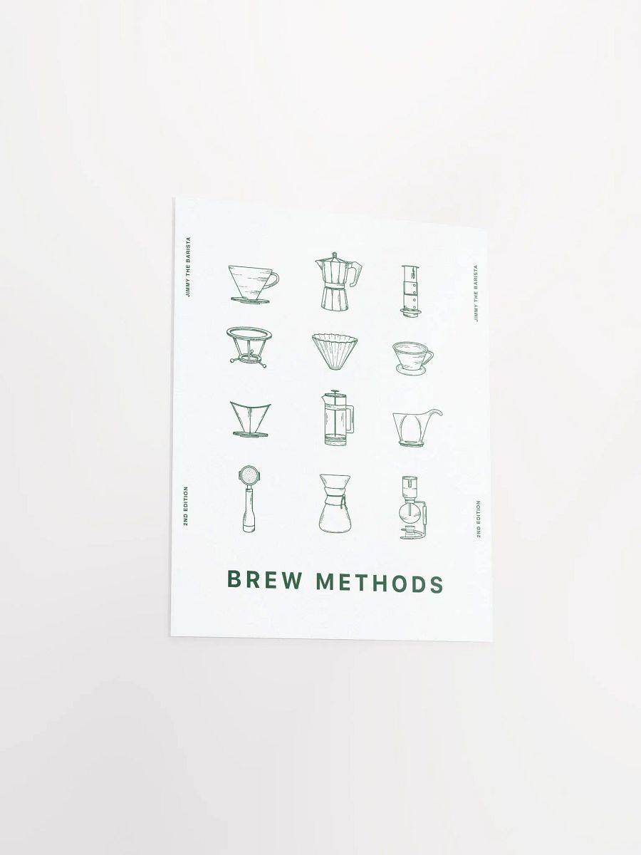 brew methods poster // v.02 (green) [PRINT] product image (3)