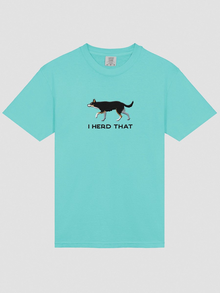 I Herd That T-Shirt(Embroidered) of an Australian Kelpie(Black Tricolor) product image (33)