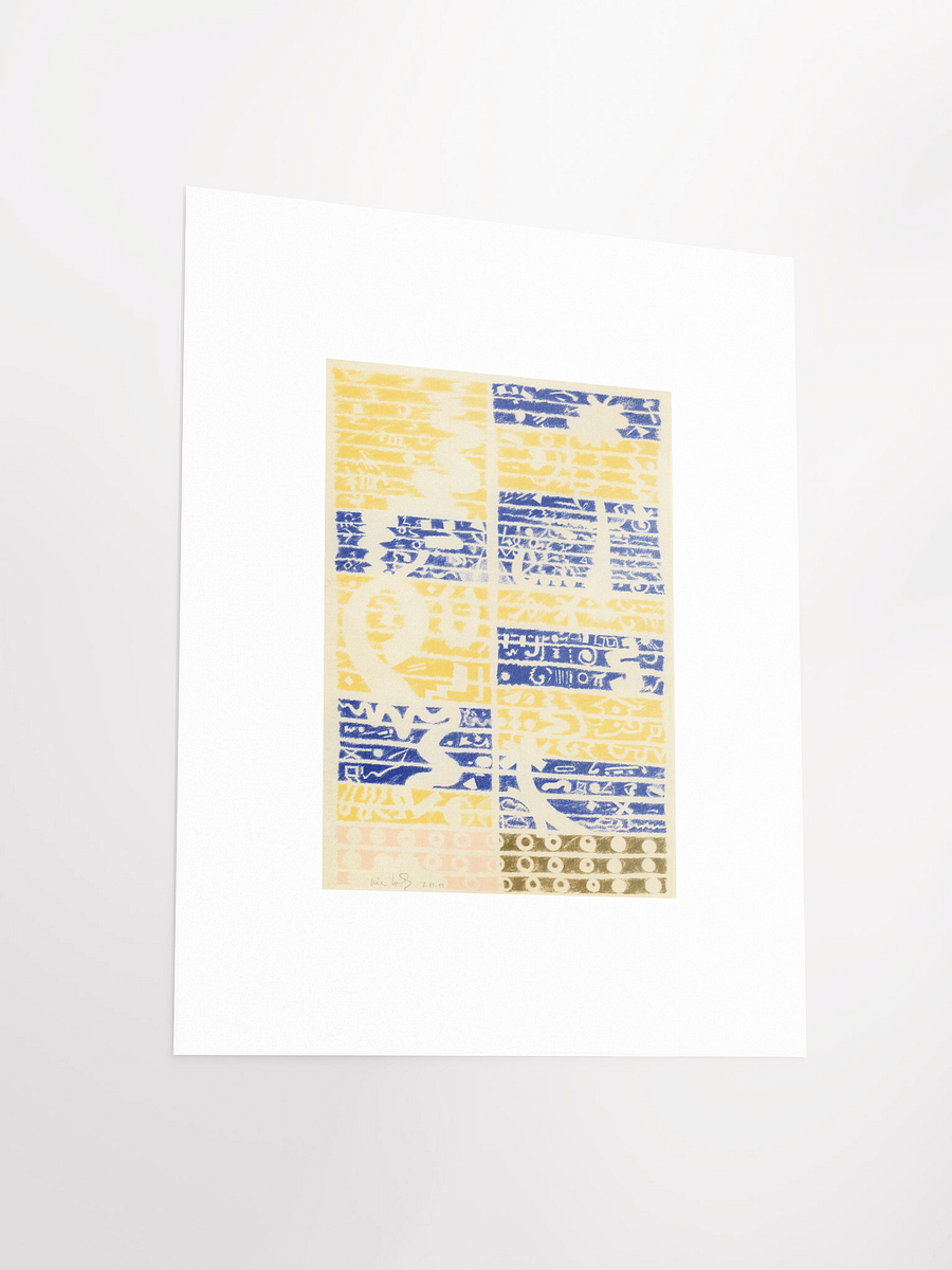 Blue gold pink brown 03.15.90 Print product image (4)