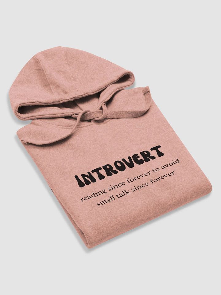 Cozy Introvert Reading Quote Unisex Hoodie - Perfect for Book Lovers product image (7)