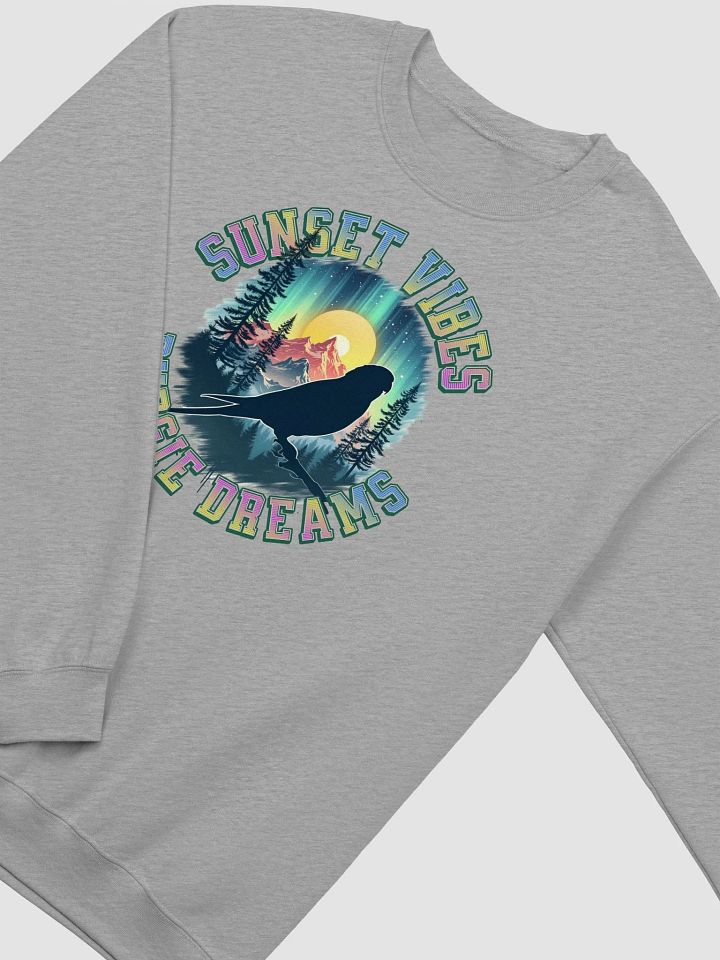 Sunset Vibes Budgie Dreams Air-Spun Classic Crewneck Sweatshirt product image (22)
