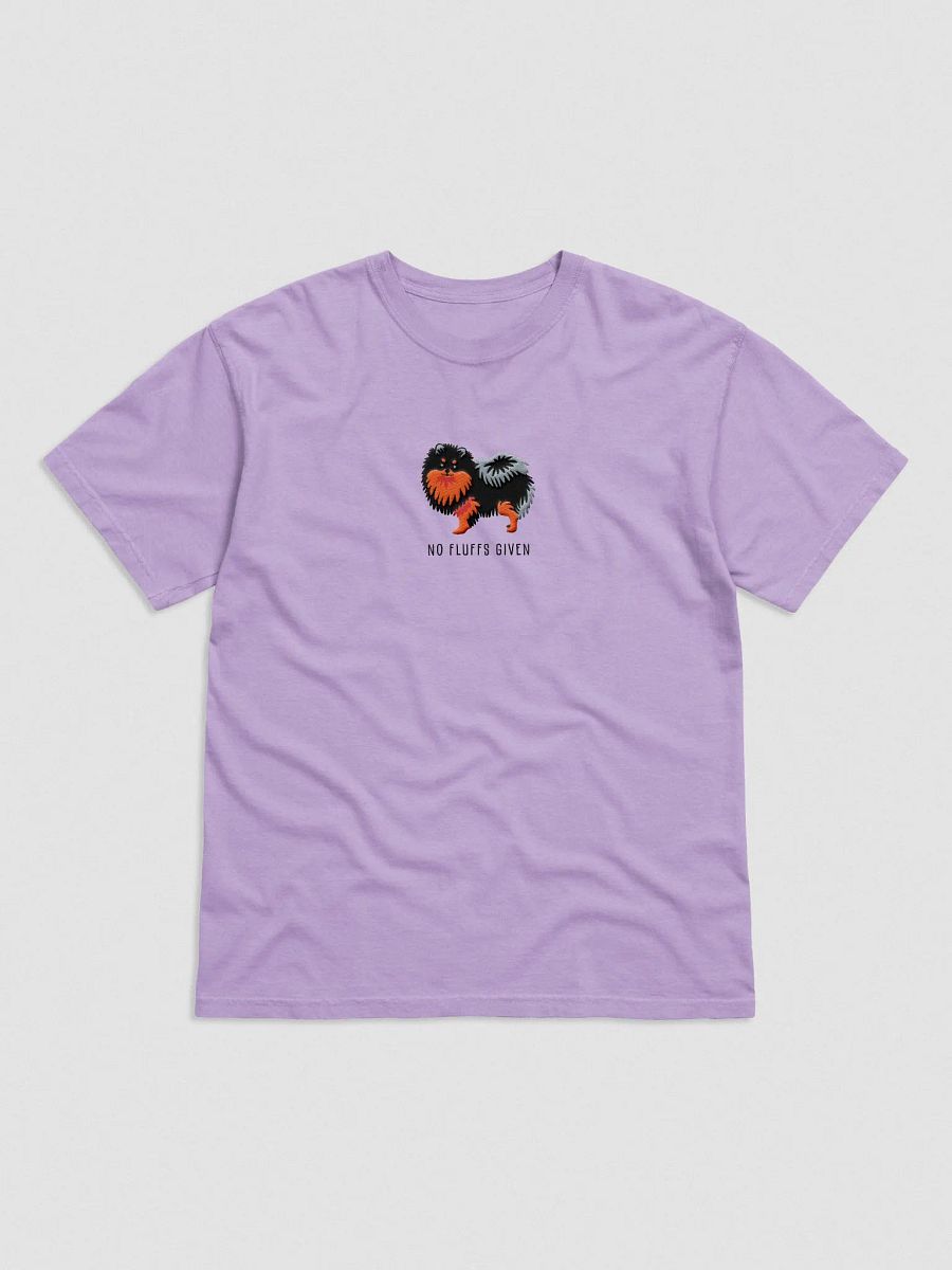 No Fluffs Given T-Shirt(Embroidered) of a Pomeranian(Black & Tan) product image (4)
