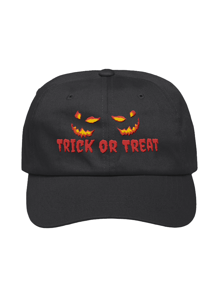 Fiery Jack-o'-Lantern Trick or Treat Embroidered Dad Hat product image (1)