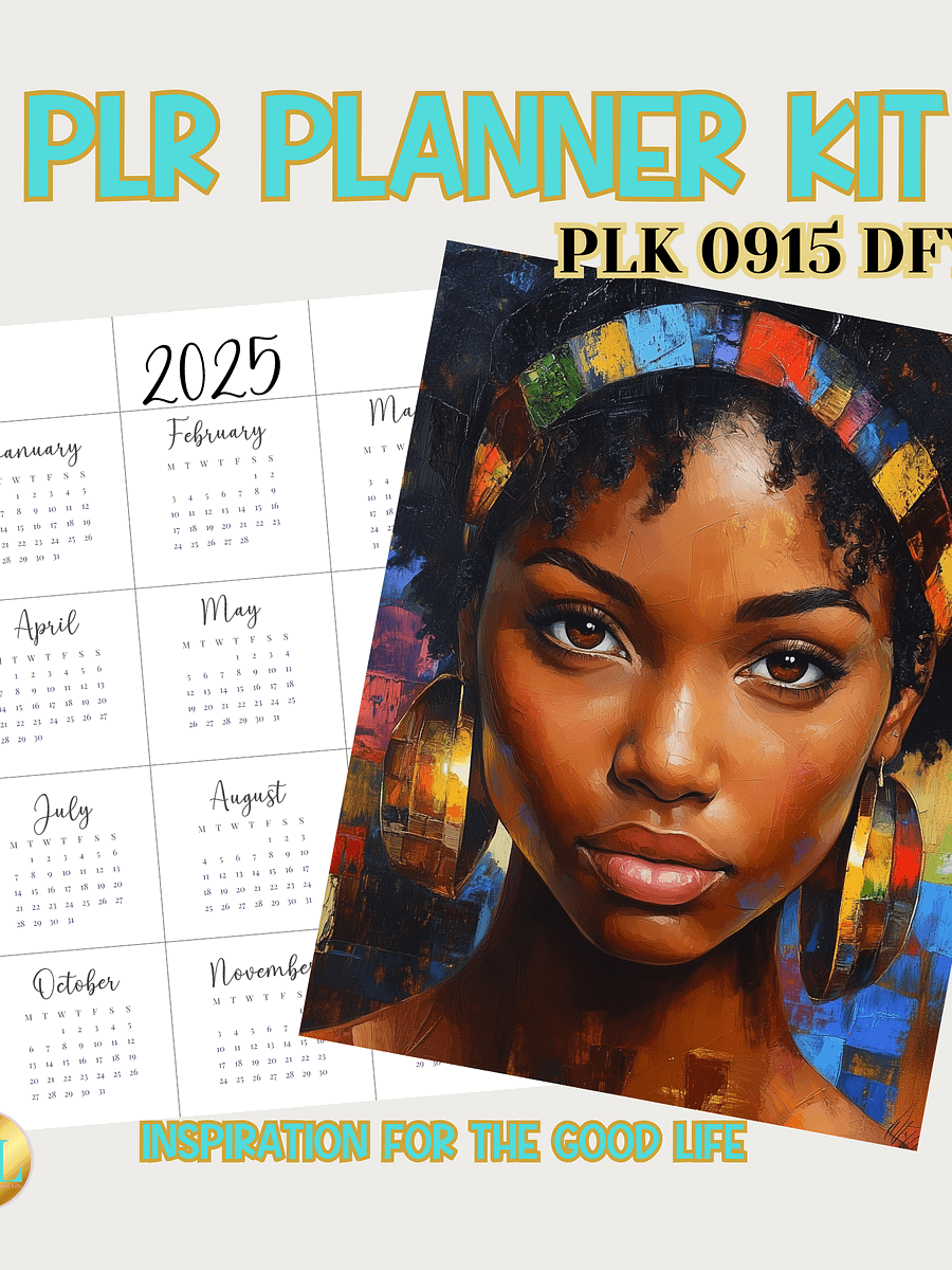 2025 PLR Planner & Journal Kit - PLK-0915 DFY product image (1)