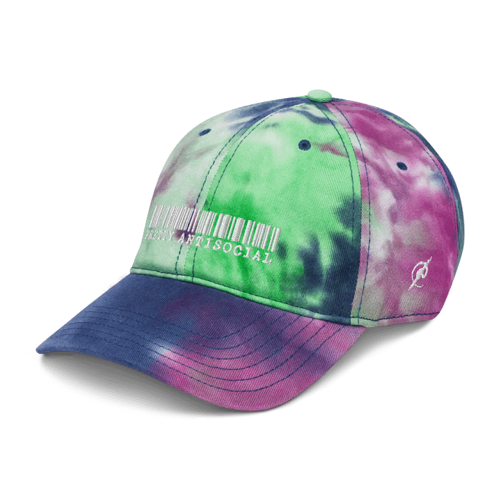 Pretty AntiSocial Barcode Logo Hat – Passion Tie-Dye Edition product image (2)