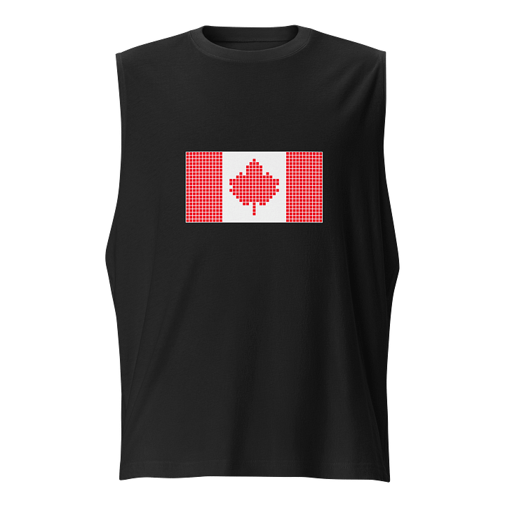 Pixelated Canadian Flag Muscle Tank product image (1)