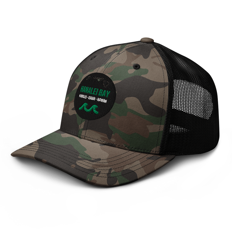 Hanalei Bay, Kauai - Green Logo with Camo product image (6)