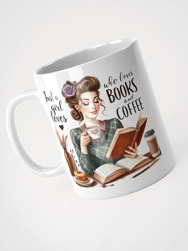 Cozy Reads White Glossy Mug product image (2)