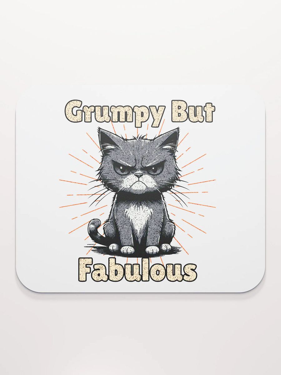 Grumpy But Fabulous Cat Mouse Pad product image (1)