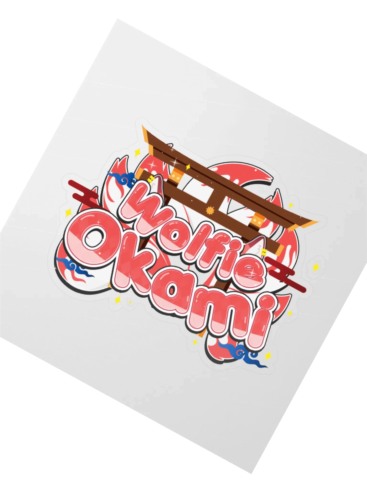 Wolfie Okami Kiss Cut Sticker product image (2)
