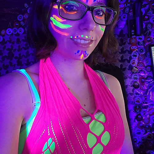 We had a Black light party on stream since we reached $450 for St Jude Charity Event! #stjudeplaylive