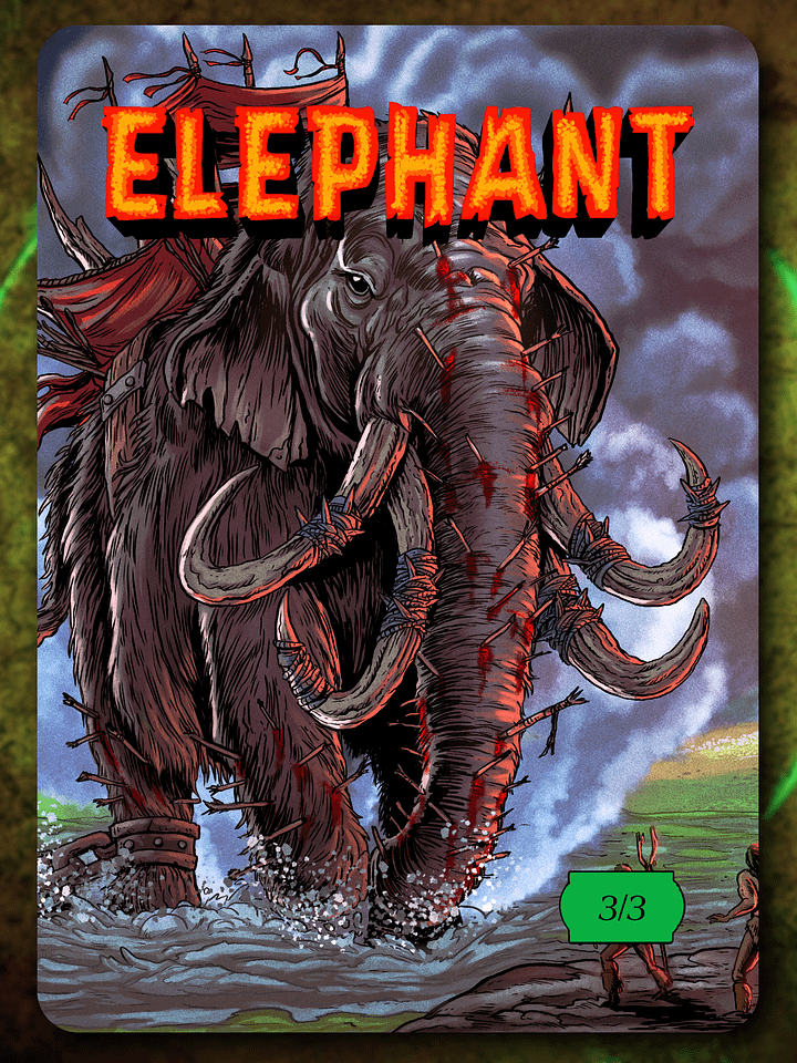 Elephant 3/3 Full Art Token product image (1)