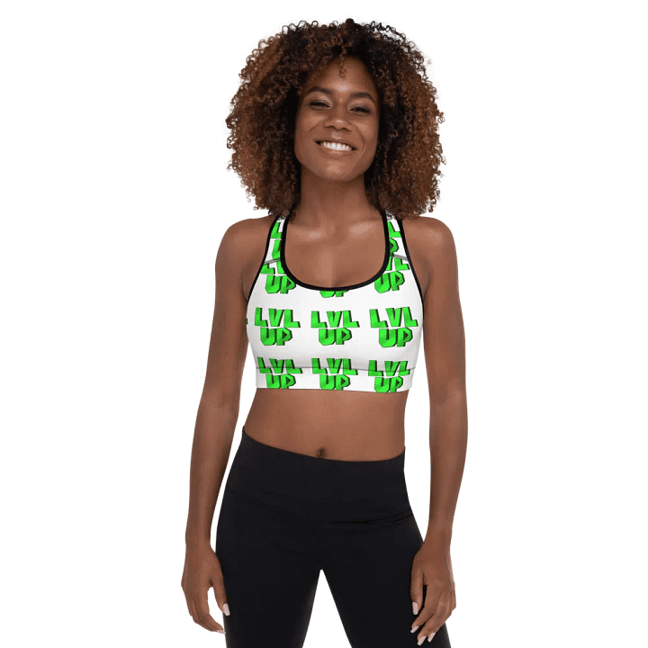 LVL UP White Sports Bra product image (2)