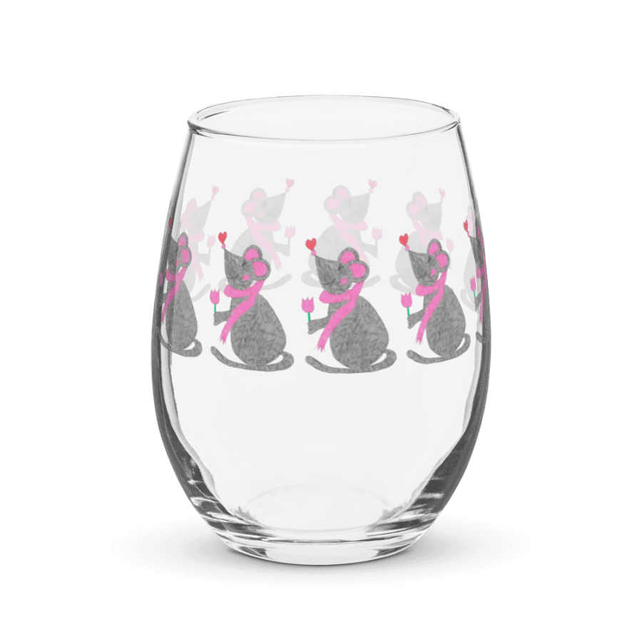Tulip mouse Stemless Wine Glass product image (3)