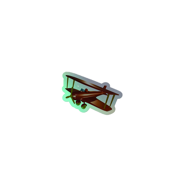 Skyward Dreams Holographic Biplane Sticker Set product image (1)