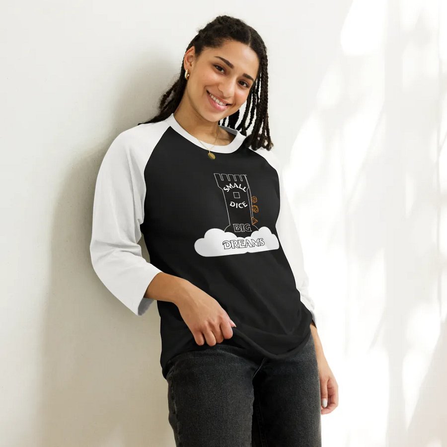 Small Dice, Big Dreams Baseball Tee product image (12)