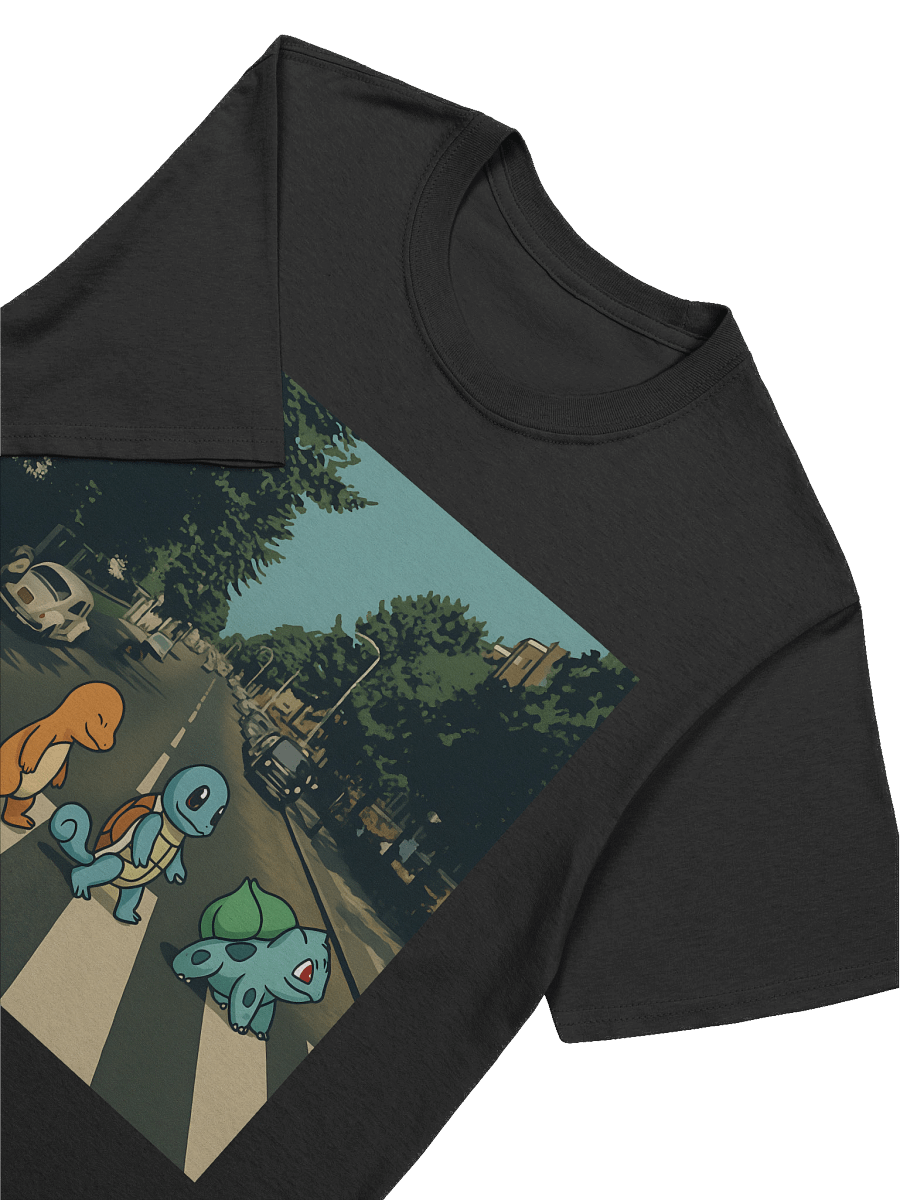 🚦 Abbey Road Pokémon Parody T-Shirt – Pikachu, Charmander, Squirtle & Bulbasaur Cross the Street product image (61)