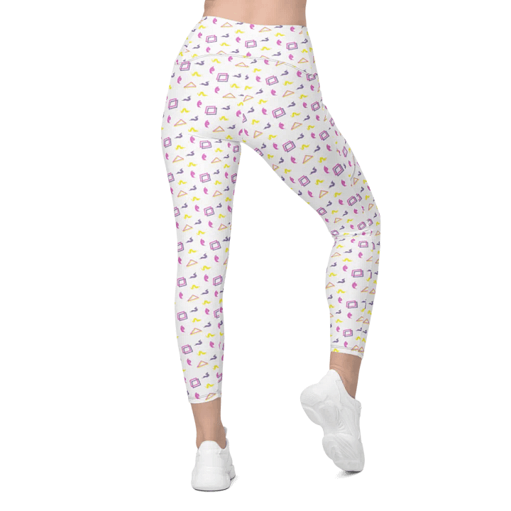 Oh Worm? white pattern pocket leggings product image (2)