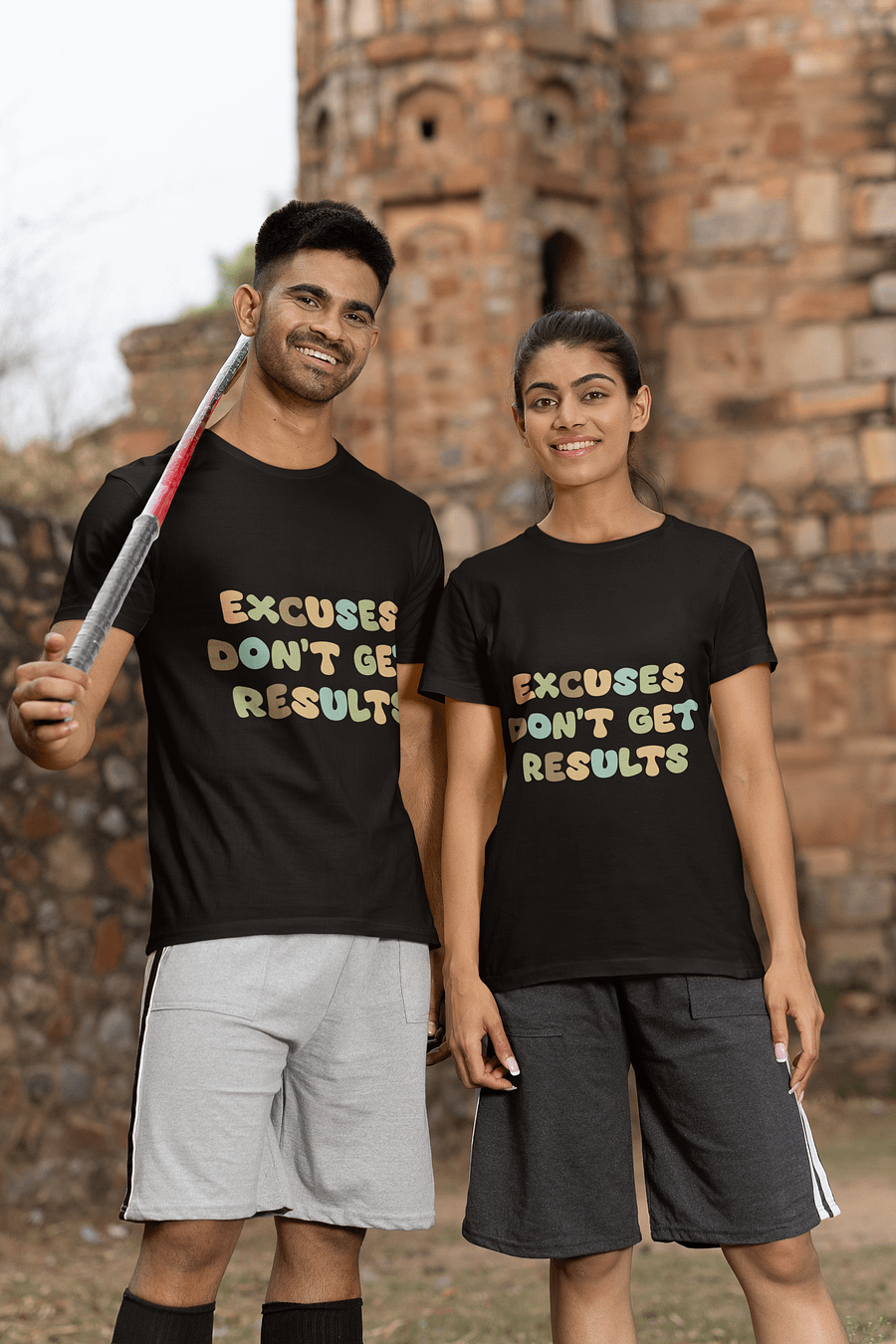Excuses Don't Get Results Black Unisex T-Shirt product image (3)