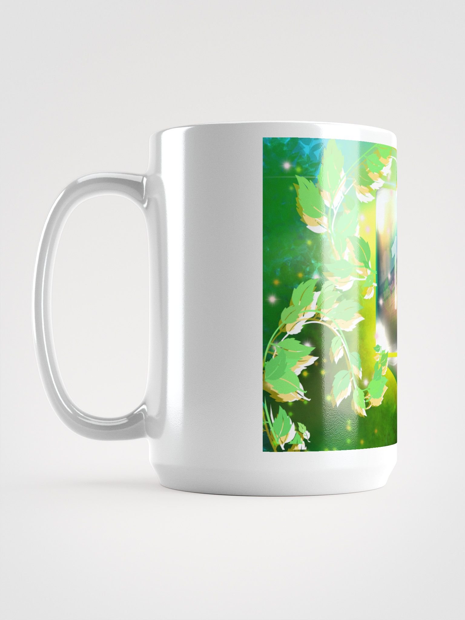 AiG logo - Enhanced Solarpunk Artifact & Luminous Leaves Mug product image (1)