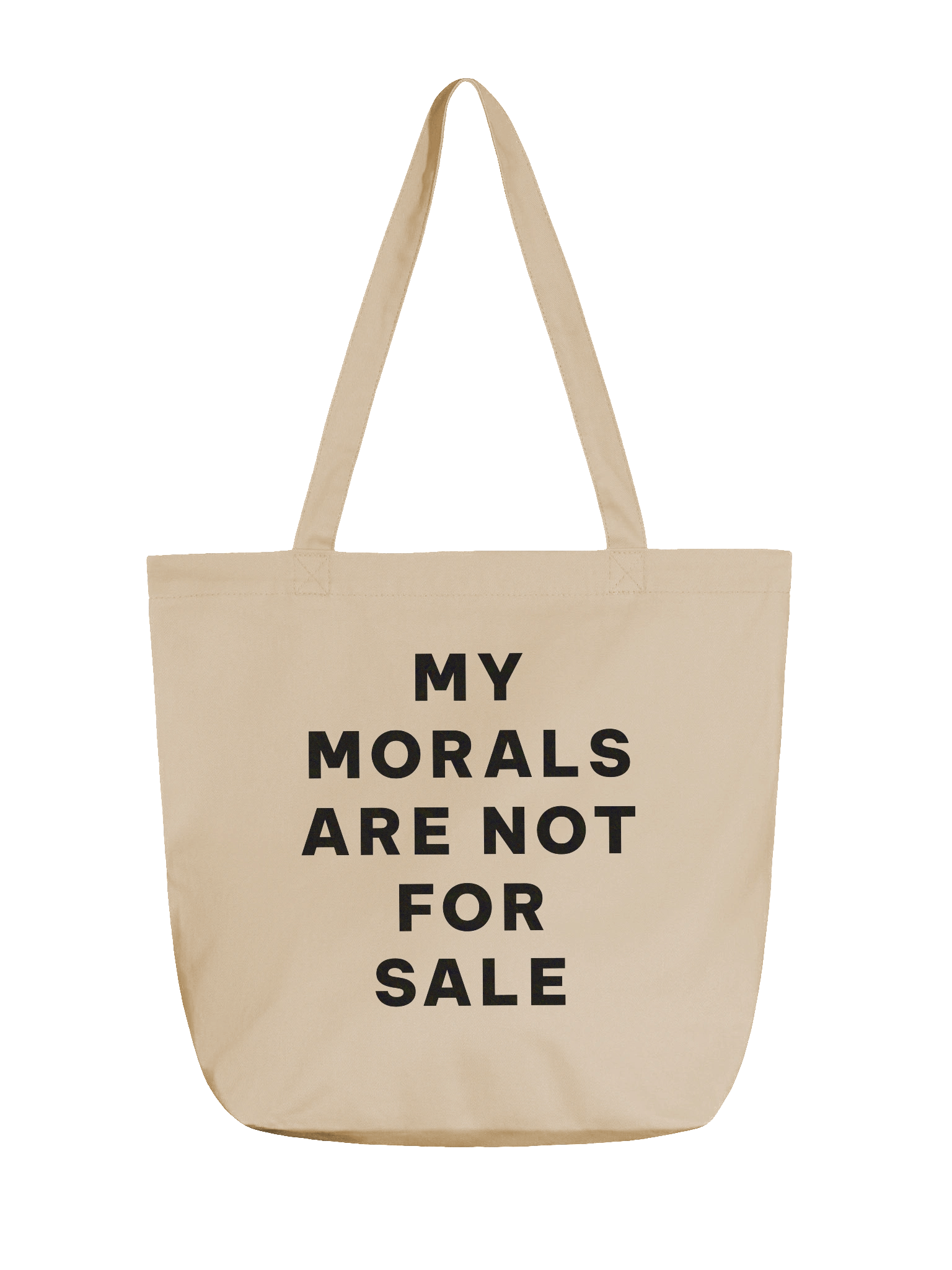 My Morals Are Not For Sale – Activist Protest Tote Bag product image (2)