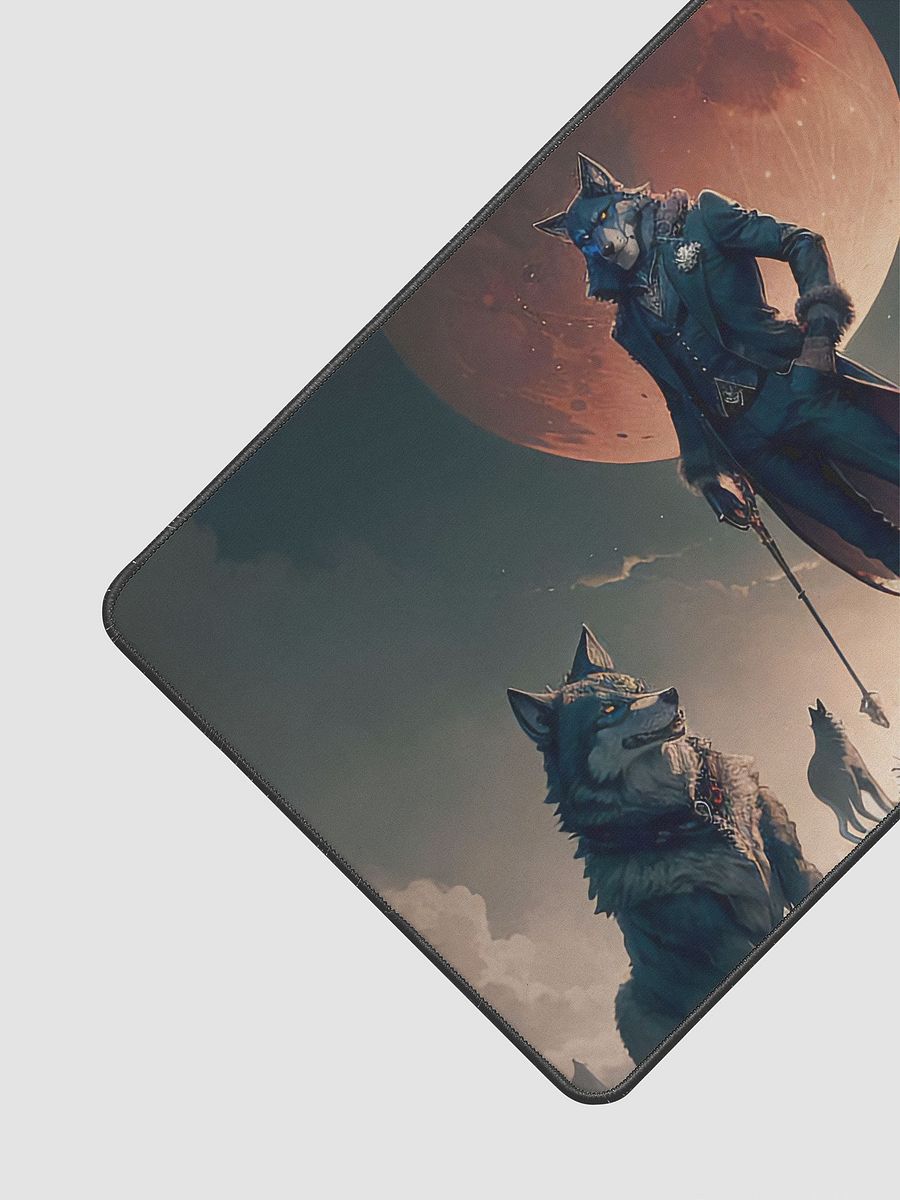 Elegant Werewolf Deskmat | Sophisticated Moonlit Wolf Pack Design product image (3)