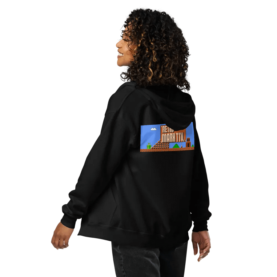 RETRO MARK Colorful Blocky Zip Hoodie product image (46)