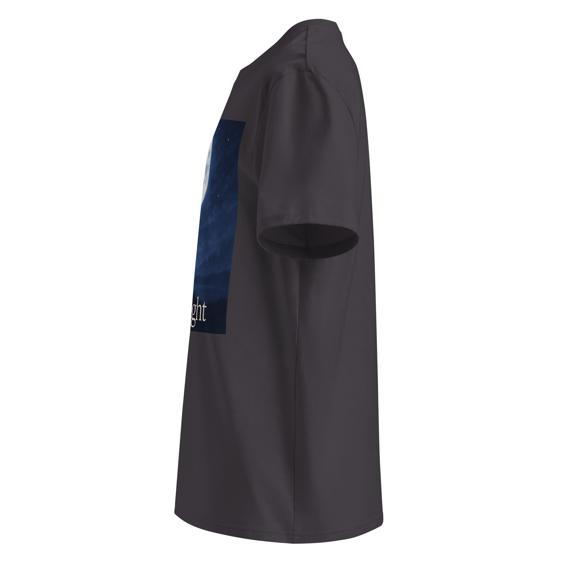 Moonlight Album Cover Ribbed Collar T-Shirt - Show your Support with Style - Menswear, Womenswear - 100% Organic Cotton product image (32)