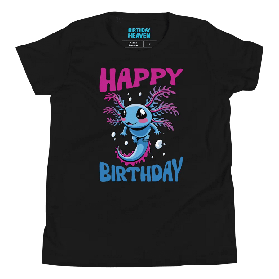 Happy Birthday (Water Axolotl) T-Shirt For Kids product image (8)