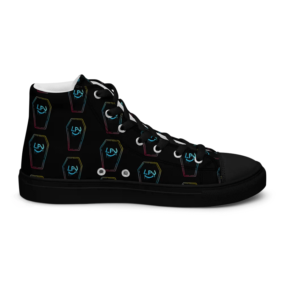 LPJ All-Over Coffin Canvas Print Hi-Tops product image (10)