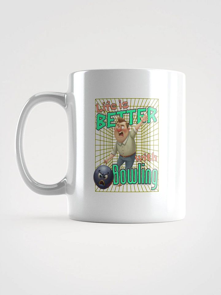 Life Is Better With Bowling Glossy White Mug product image (1)