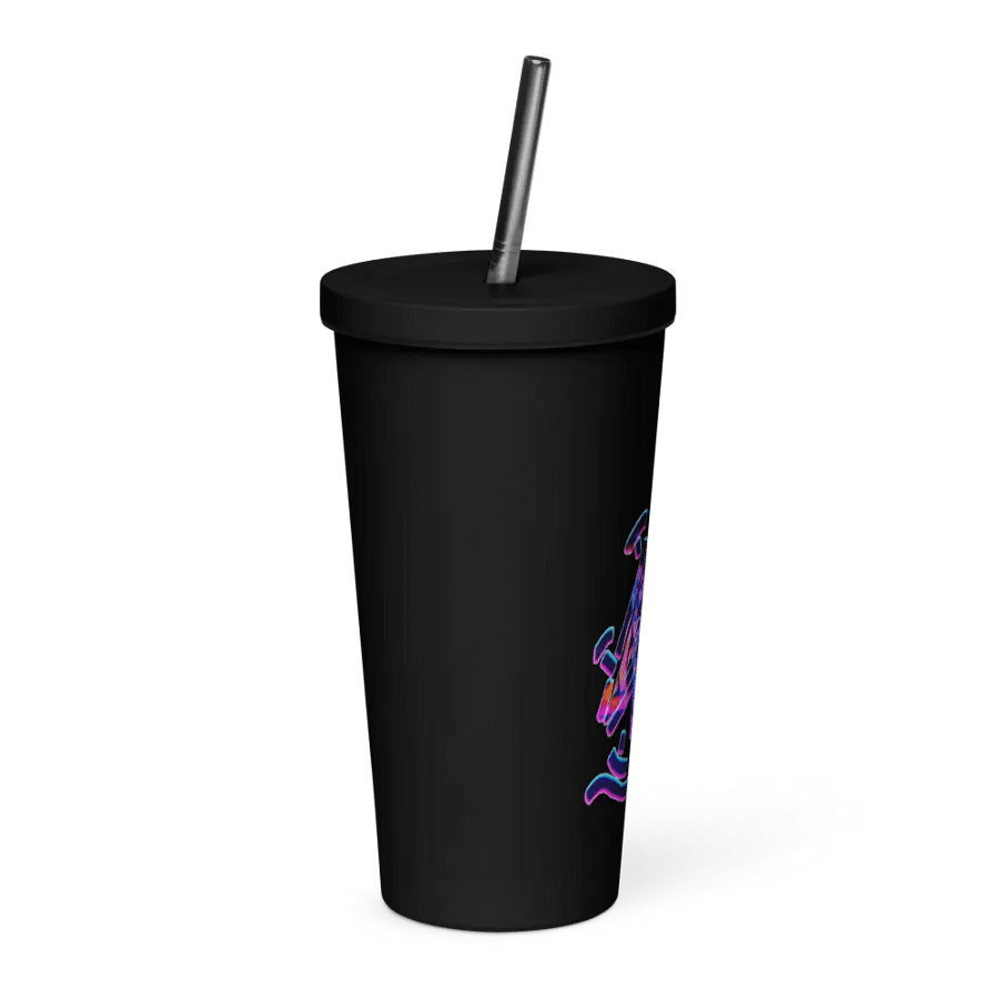 AR LOGO insulated cup with straw product image (4)