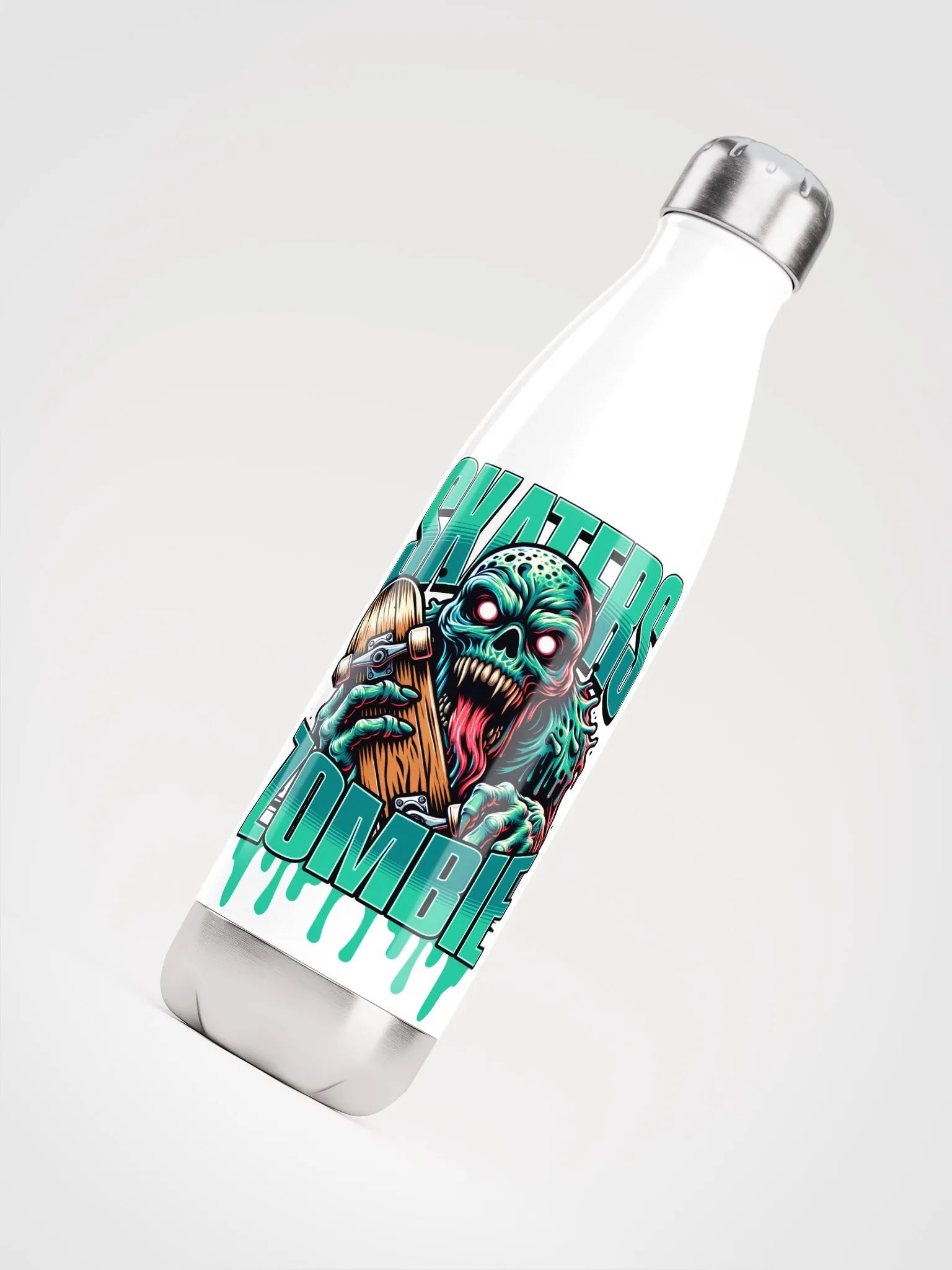 Glowing Zombie Skaters Stainless Steel Water Bottle product image (5)