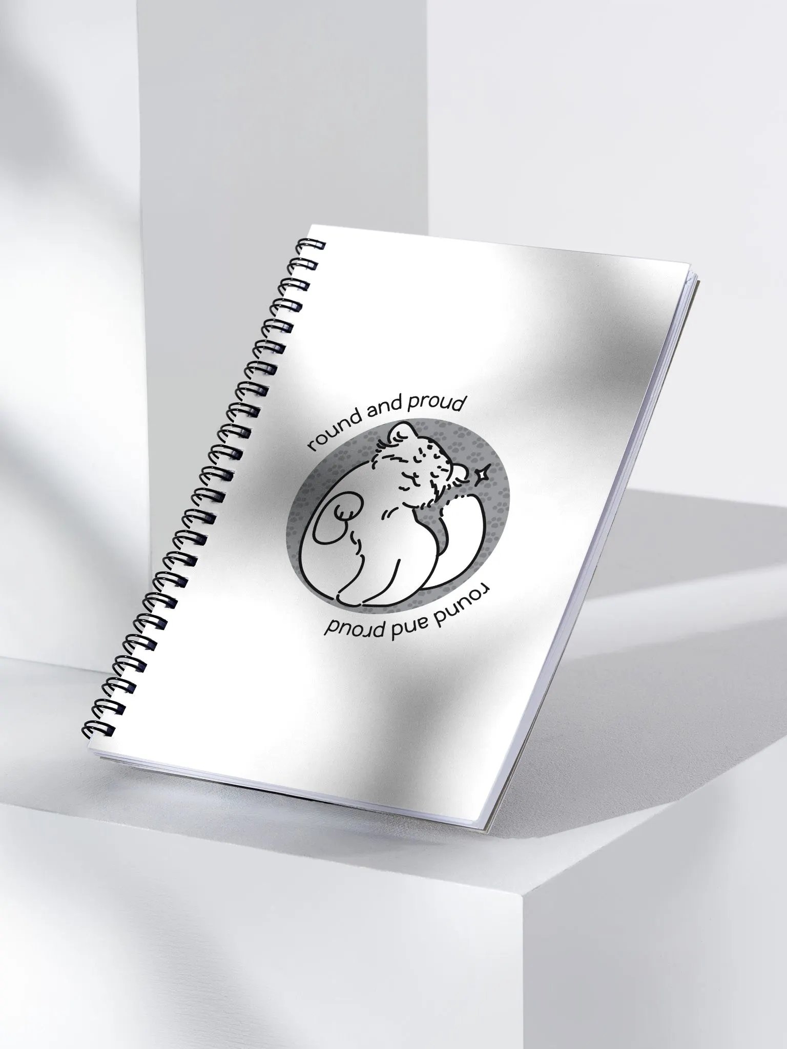 Round and Proud Manul Unlabeled Version - Spiral Notebook product image (3)
