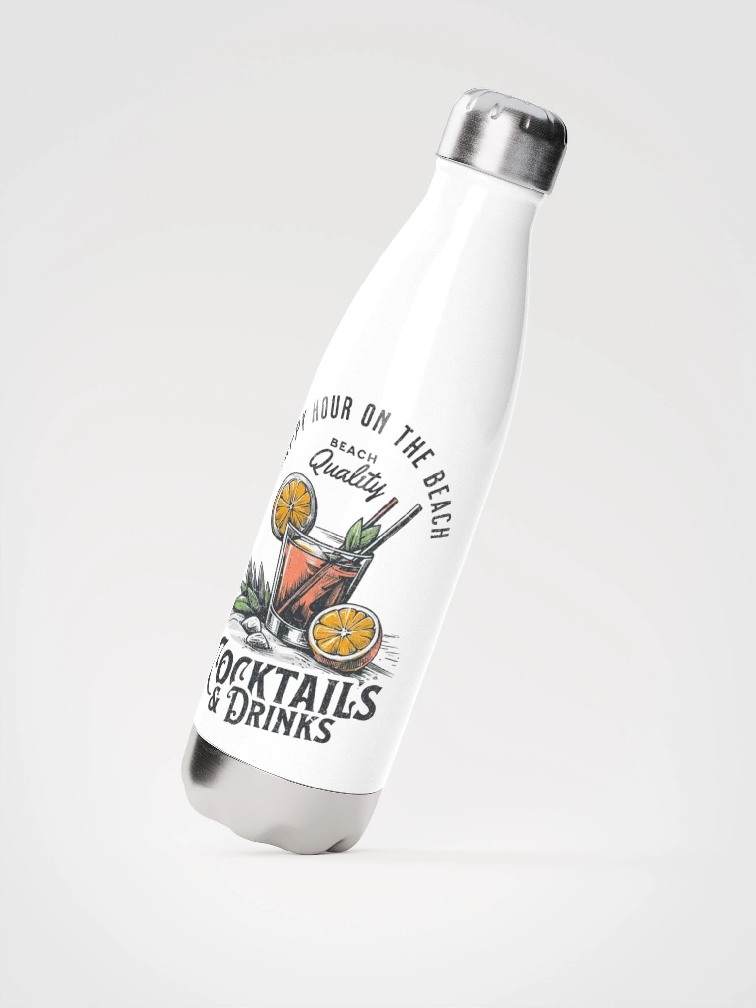 Artistic Cocktail Stainless Steel Water Bottle product image (2)